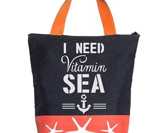 I Need Vitamin Sea Wall Stencil | DIY | Fabric Stencil | Chalkboard Stencil | Wall Art Stencil | Concrete Stencil | Designer Stencils |