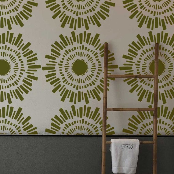 Ancient Marks Wall Painting Stencil By Oak Lane Studio - Wall Paint Stencil Ancient Marks Wall Painting Stencil By Oak Lane Studio - Wall Paint Stencil