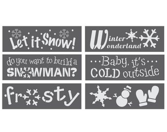 Winter Wonderland DIY Christmas Stencil Kit