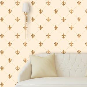 Fleur de Lis Diamond Allover Stencil | DIY Stencil | Floor Stencil | Patio Stencil | Porch Stencil | Concrete Stencil | Designer Stencils |