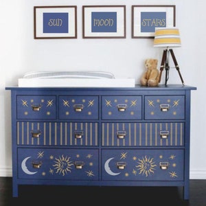 Night Sky Craft Stencil | Designer Stencils | DIY Stencil | Fabric Stencil | Furniture Stencil | Wall Art Stencil | Drawing Stencil |