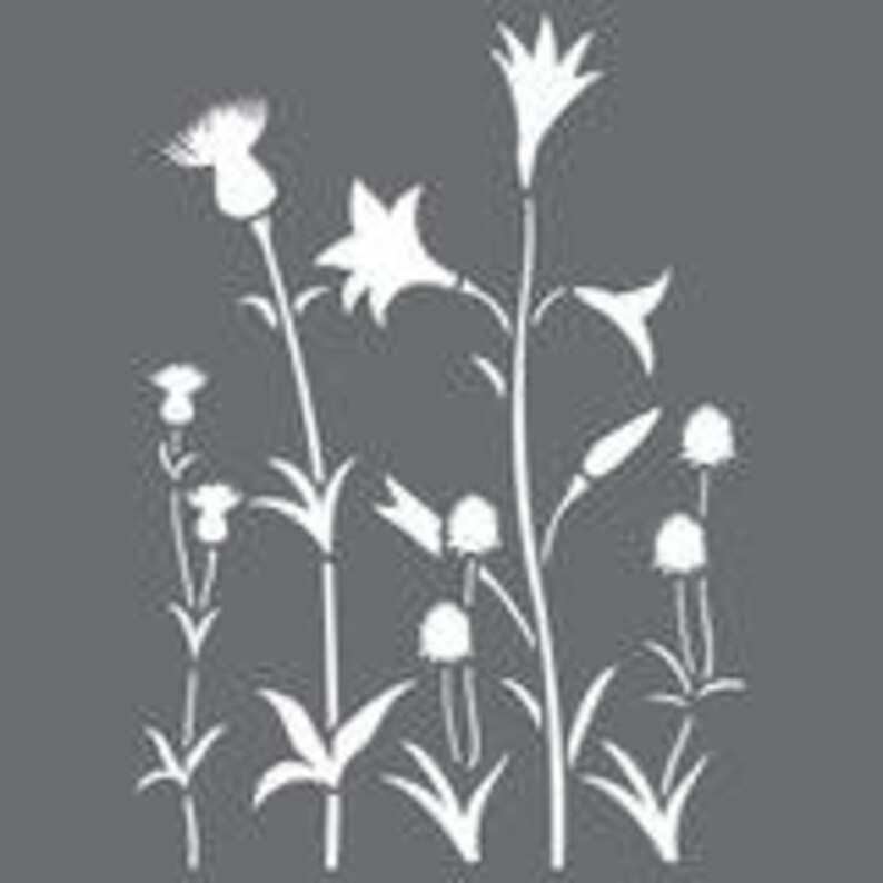 Vintage Floral Wall Painting Stencil by Oak Lane Studio Wall Etsy