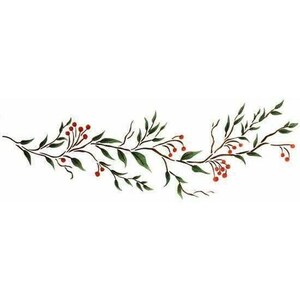 Berry Border Stencil