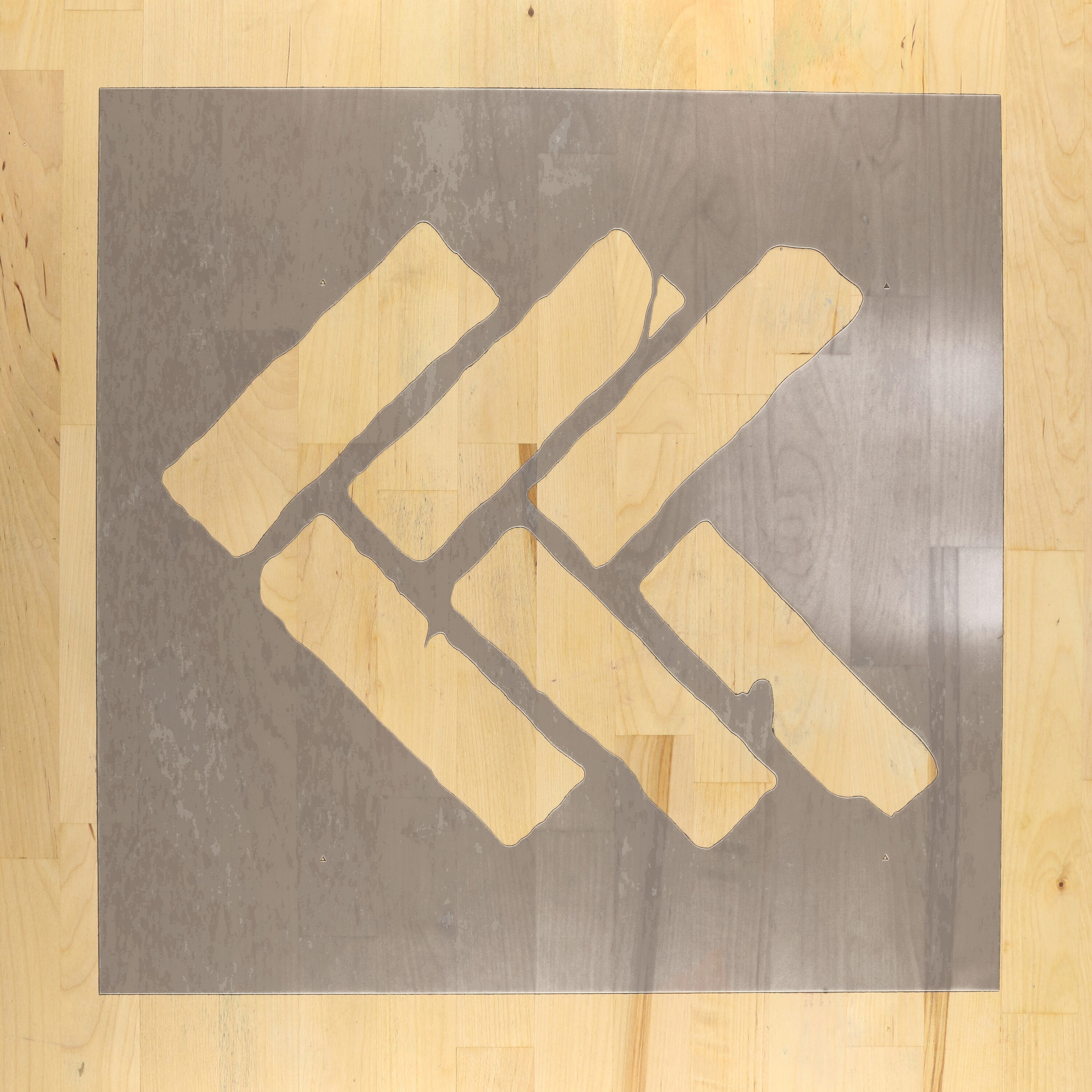 Grand Pochoir Mural à Chevrons – Motif Brique Ou Tuile, Réutilisable, Déco Maison