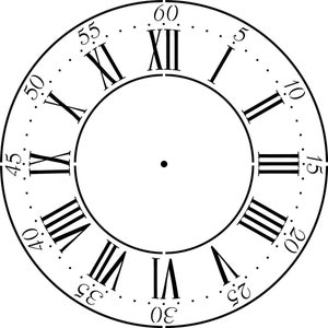 12 to 46 Inch Large Winterthur Clockface Wall Stencil | Designer Stencils | 7 Sizes to Choose From | Home Decor Stencil | Made in the USA |
