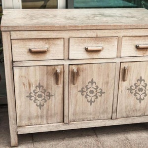 Avignon Furniture Stencil | Designer Stencils | Fabric Stencil | Furniture Stencil | Wall Art Stencil | Concrete Stencil |