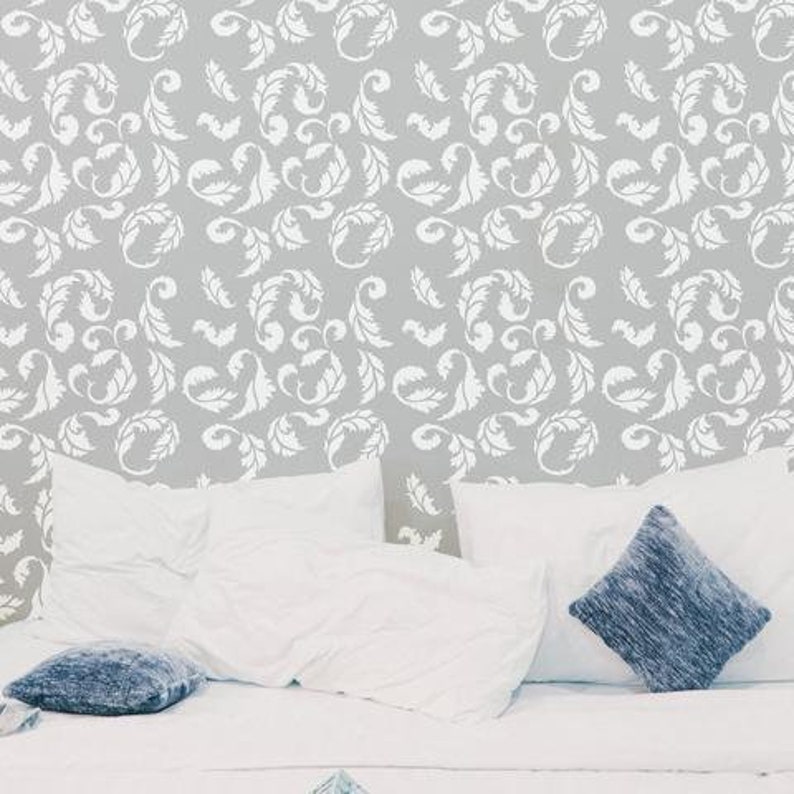 Acanthus Wall Painting Stencil By Oak Lane Studio
