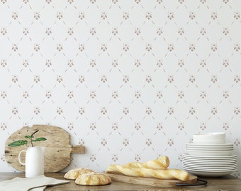 Bee Wallpaper Allover Wall Stencil | Designer Stencils | Wall Stencil | Floor Stencil | Tile Stencil | Home Decor | Made in the USA |