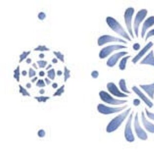 Hawaiian Border Stencil  | Fabric Stencil | Furniture Stencil | Accent Stencil | Wall Stencil | Concrete Stencil | DIY | Designer Stencil |