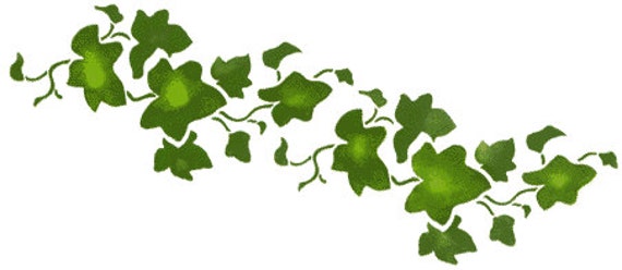 border of ivy border stencil etsy