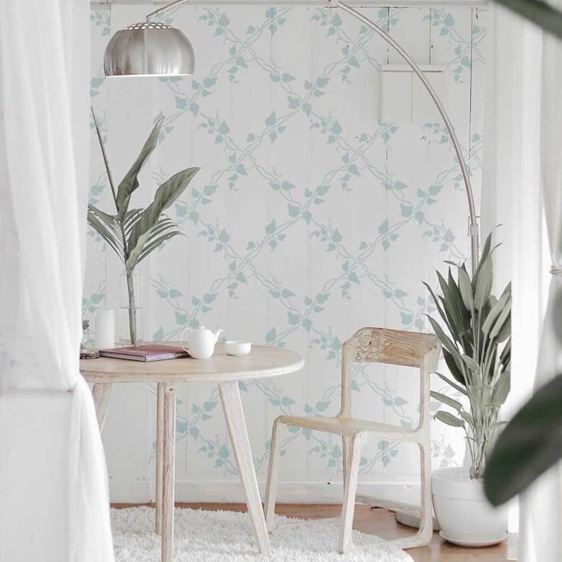 Ivy Wall Painting Stencil by Oak Lane Studio Wall Stencil Etsy