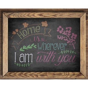 Wherever I am with You Craft Stencil| Designer Stencils | DIY Stencil  | Chalkboard Stencil | Wall Art Stencil | Drawing Stencil |
