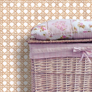 Caned Lattice Allover Pattern Wall Stencil by Designer Stencils | Wall Stencil | Floor Stencil | Tile Stencil | Home Decor | Made in the USA