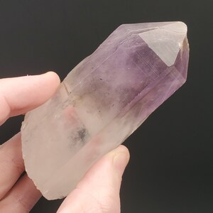 Smoky Phantom Amethyst Crystal with Self Healed Termination, Distinct Color Zoning and Chlorite from Bauchi State Nigeria, 180 grams