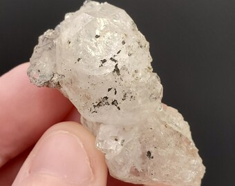 UNIQUE Herkimer Diamond Crystal, Self Healed, TWINNED, Self Collected in Fonda NY, 117 carats