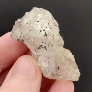 UNIQUE Herkimer Diamond Crystal, Self Healed, TWINNED, Self Collected in Fonda NY, 117 carats