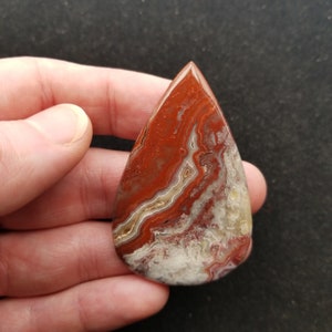 90 carat Deep Red Crazy Lace Agate Cabochon