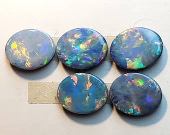 Australian Opal Doublet Cabochon, Top Quality Oval (10x8mm)