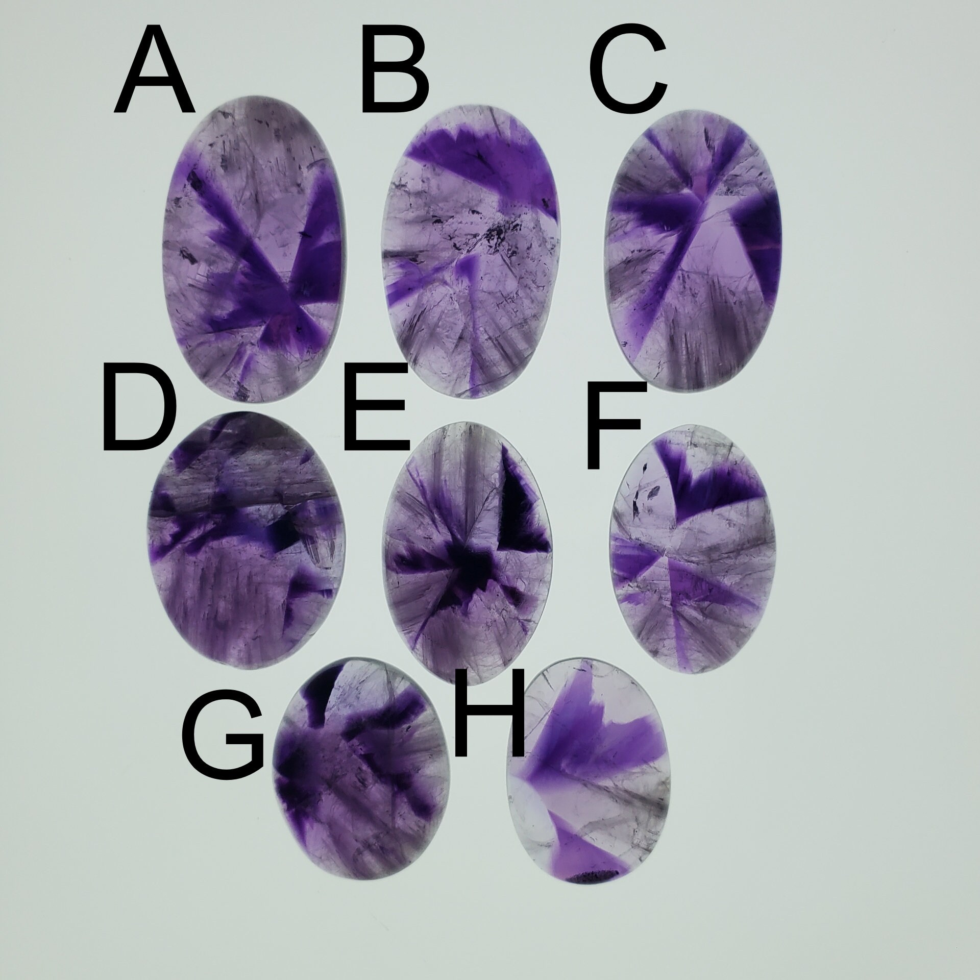 Portal Amethyst Cabochon, Star Amethyst, Trapiche Amethyst