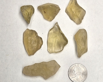 Tectita de vidrio del desierto libio, cristal amarillo dorado, piedra preciosa del Sahara