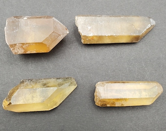 Natural Citrine and Smoky Citrine Crystals from Zambia, 34-47mm, YOU SELECT