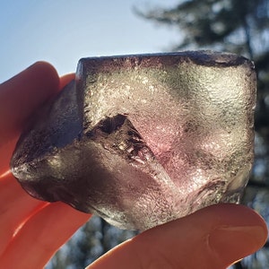Phantom Fluorite from Nigeria, FLUORECENT, 308 grams