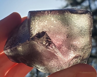 Fluorita Fantasma de Nigeria, FLUORECENT, 308 gramos