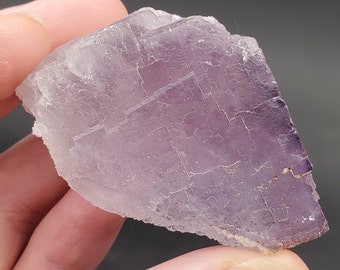 Stepped Purple Fluorite Crystal from Morocco, 70.5 grams