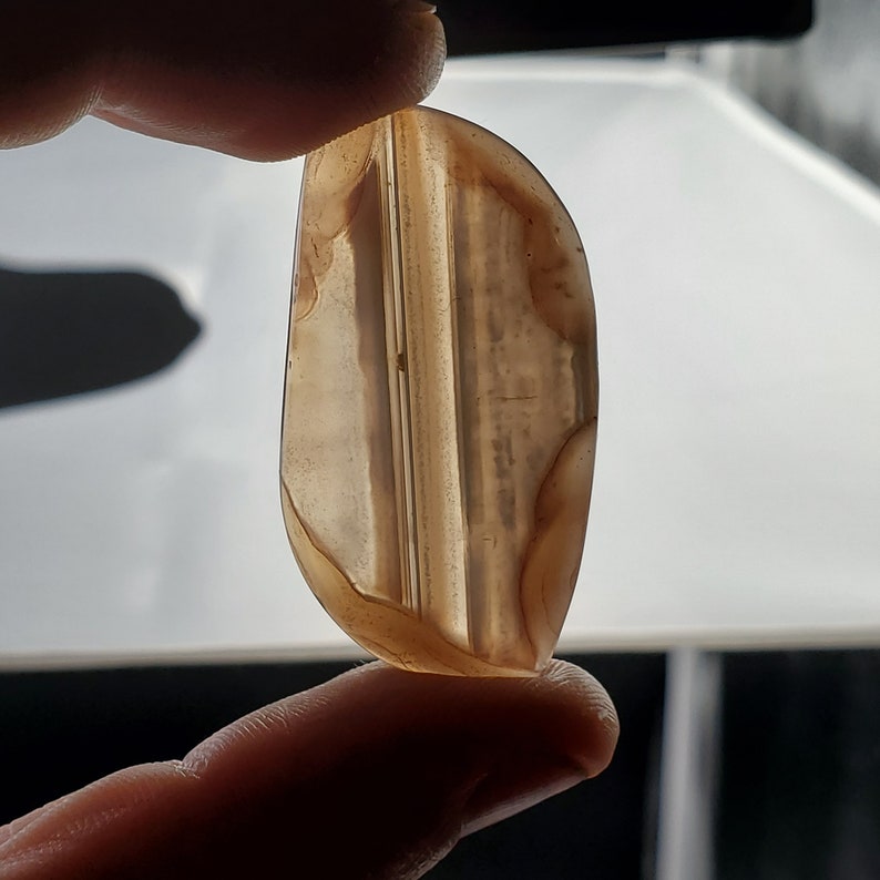 44 carat Botswana Agate Freeform Cabochon 44x23mm