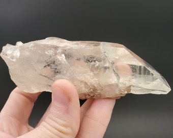 Cuarzo Lemuriano GRANDE con Inclusiones de Lodalita de Brasil, 228 gramos