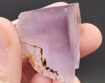 Spécimen De Fluorite Jaune Jumelée - Provenance El Hamman (Maroc), Environ 5 Cm, Brut, 64g