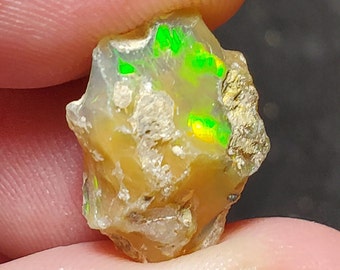 Ópalo Welo etíope natural, de primera calidad, 6 quilates (16 mm)