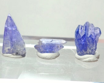 Gem Tanzanite Crystals, YOU SELECT, Terminated and Double Terminated, 3-7 carats each