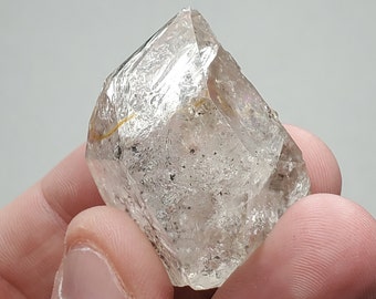 Cristal de diamante Herkimer con antraxolita / Little Falls NY / 28 gramos