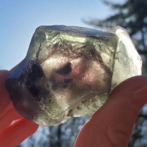 Phantom Fluorite from Nigeria, FLUORECENT, 188 grams