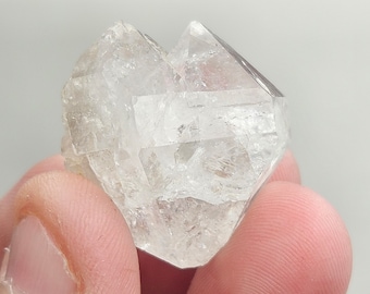 Herkimer Diamond Twin Crystal from Little Falls New York, 13.2 grams