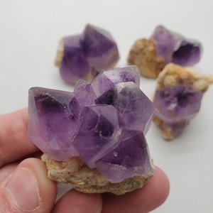 Phantom Amethyst Cluster on Matrix from Nigeria, YOU SELECT, 40-49mm in length