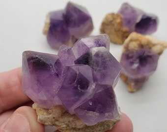 Phantom Amethyst Cluster on Matrix de Nigeria, YOU SELECT, 40-49 mm de longitud
