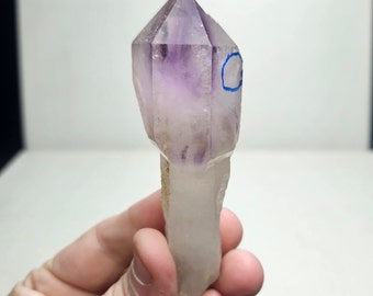 Enhydro Amethyst Scepter, MOVING WATER BUBBLE, Bauchi State Nigeria, 100 grams