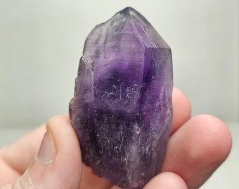 Tabular Tutu Cliffs Amethyst Crystal Point, Deep Saturation, Nigeria, 38 grams