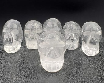 Quartz Skull Carving, Small, RANDOM SELECTION