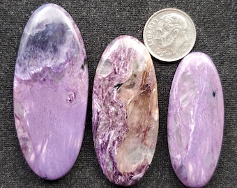 Oval Charoite Cabochon, YOU SELECT