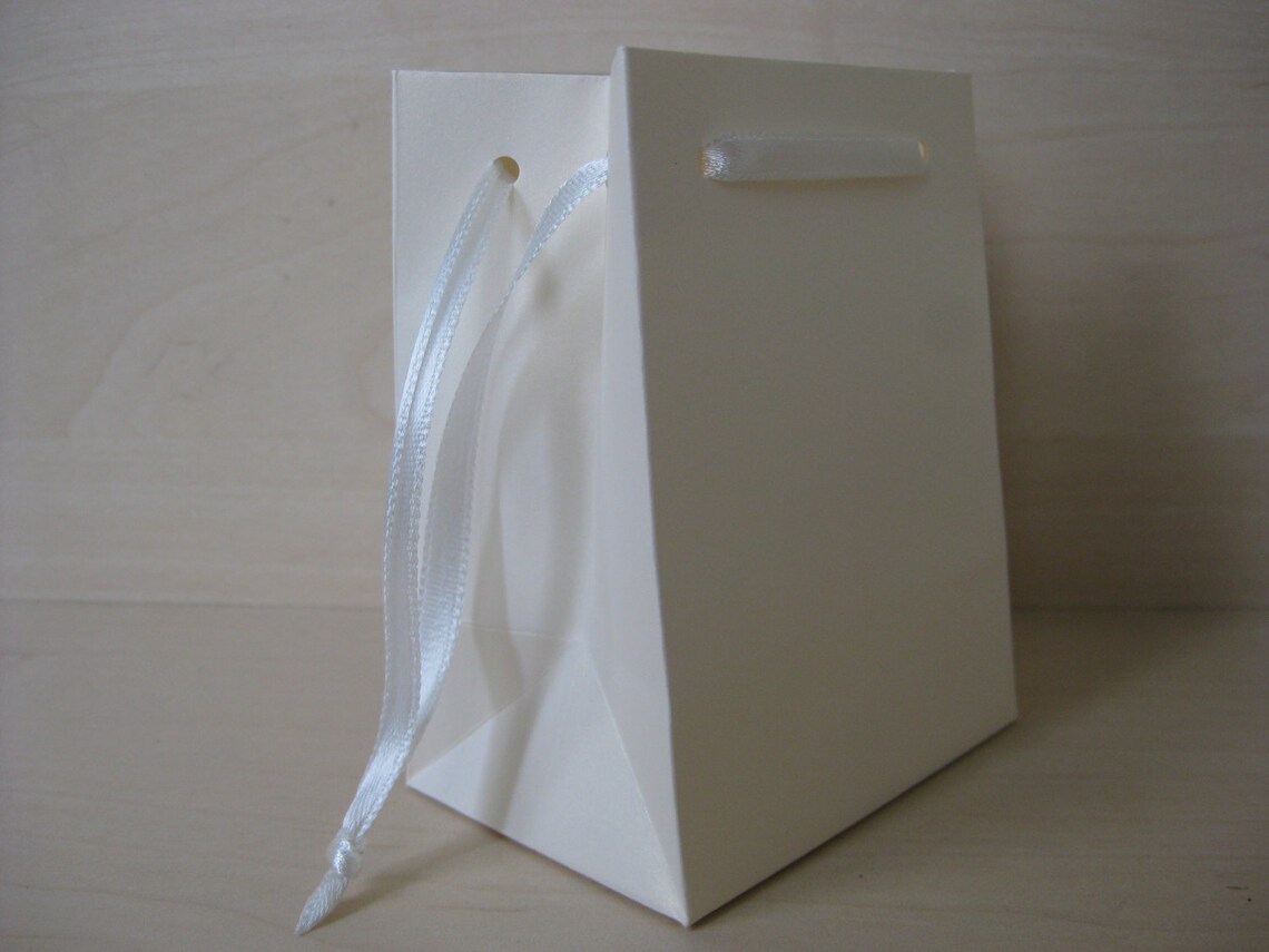 50 Extra Small Luxury Metallic Paper Bags .hand Made.satin Etsy