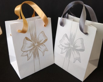 Extra Small Luxury handmade paper gift bags BAGS 10pc.
