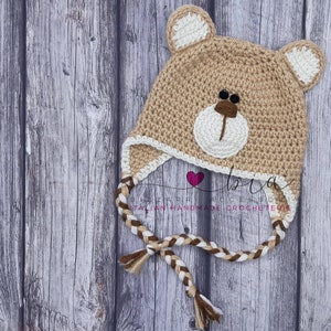 Cappello Orso all&#39;Uncinetto - Neonati, Bambini, Erwachsene