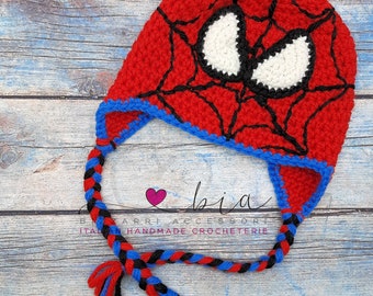 Spiderman Crochet Hat Bebés Niños Adultos - Etsy España