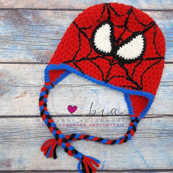 Spiderman Crochet Hat Newborn Toddler 