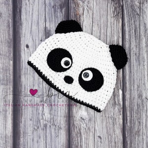 Panda Cotton Crochet Hat for Newborn