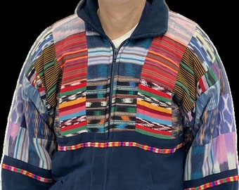 Vintage Cotton Quilted Jacket Made in Guatemala