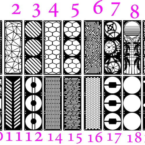 Custom Computer Pc Fan Grill 360mm X 120mm Black Lasercut Etsy